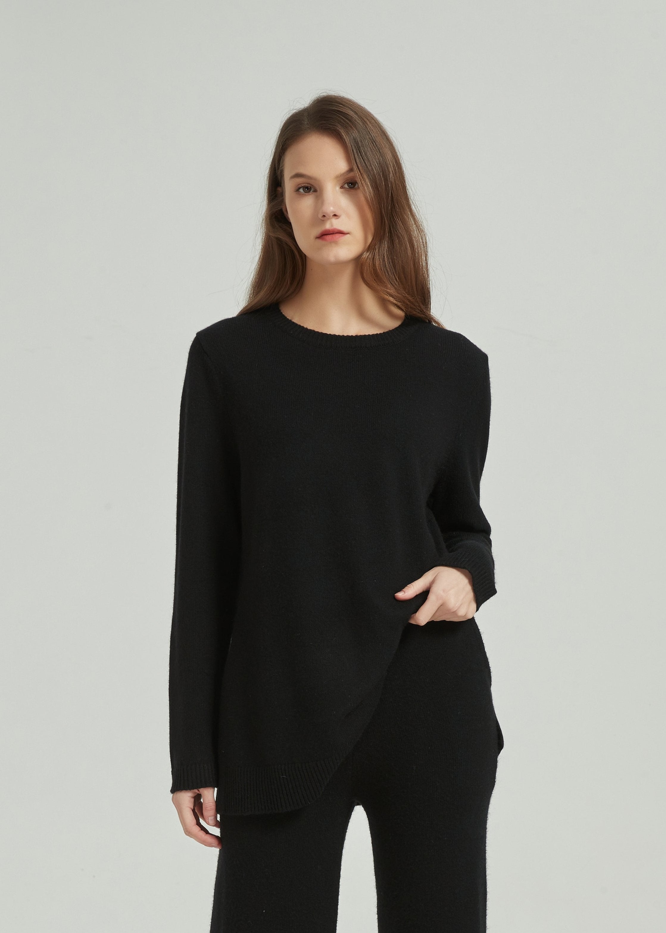 Elandra Knit Sweater - Black - AMARIAH