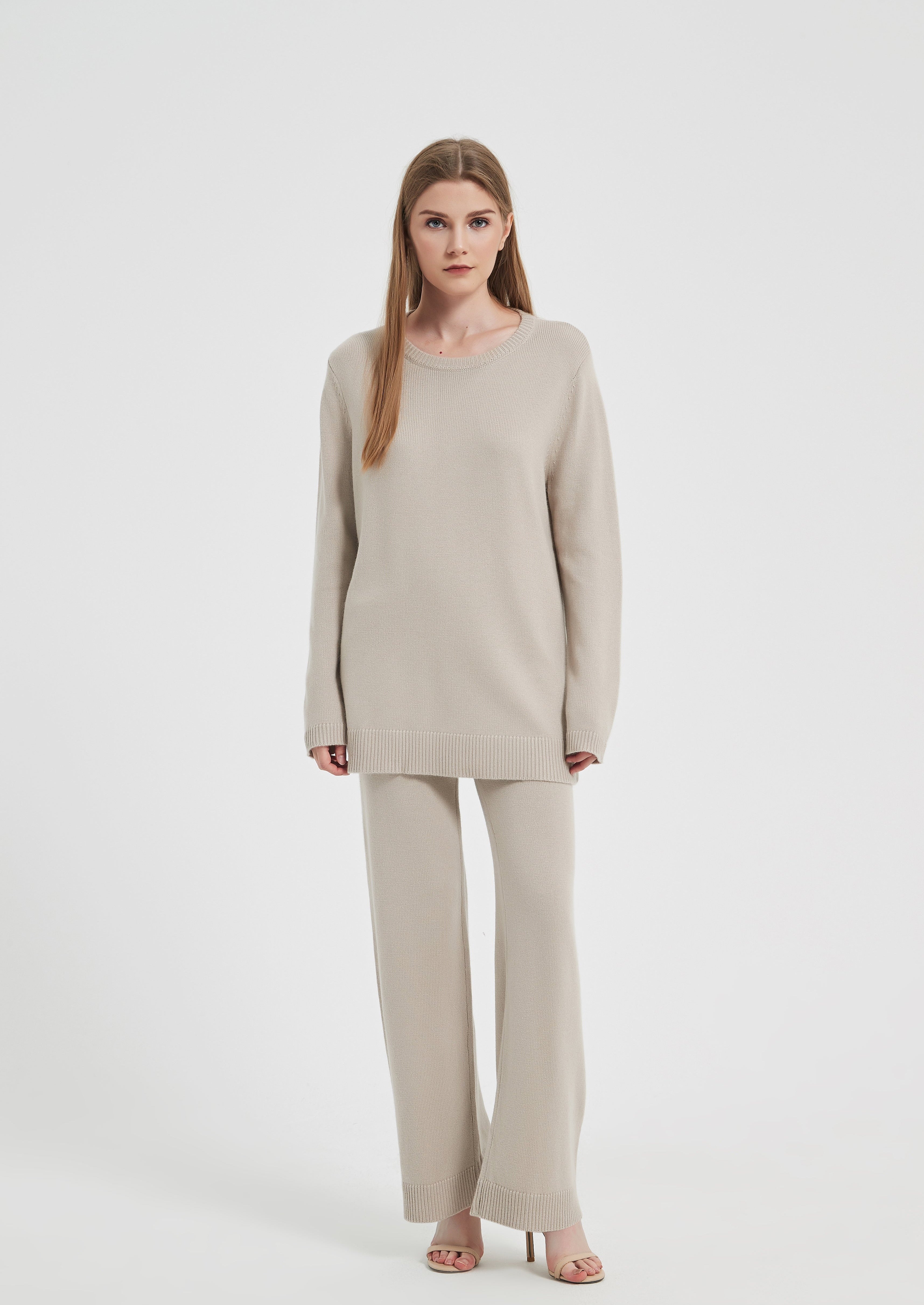 Elandra Knit Sweater - Light Nude