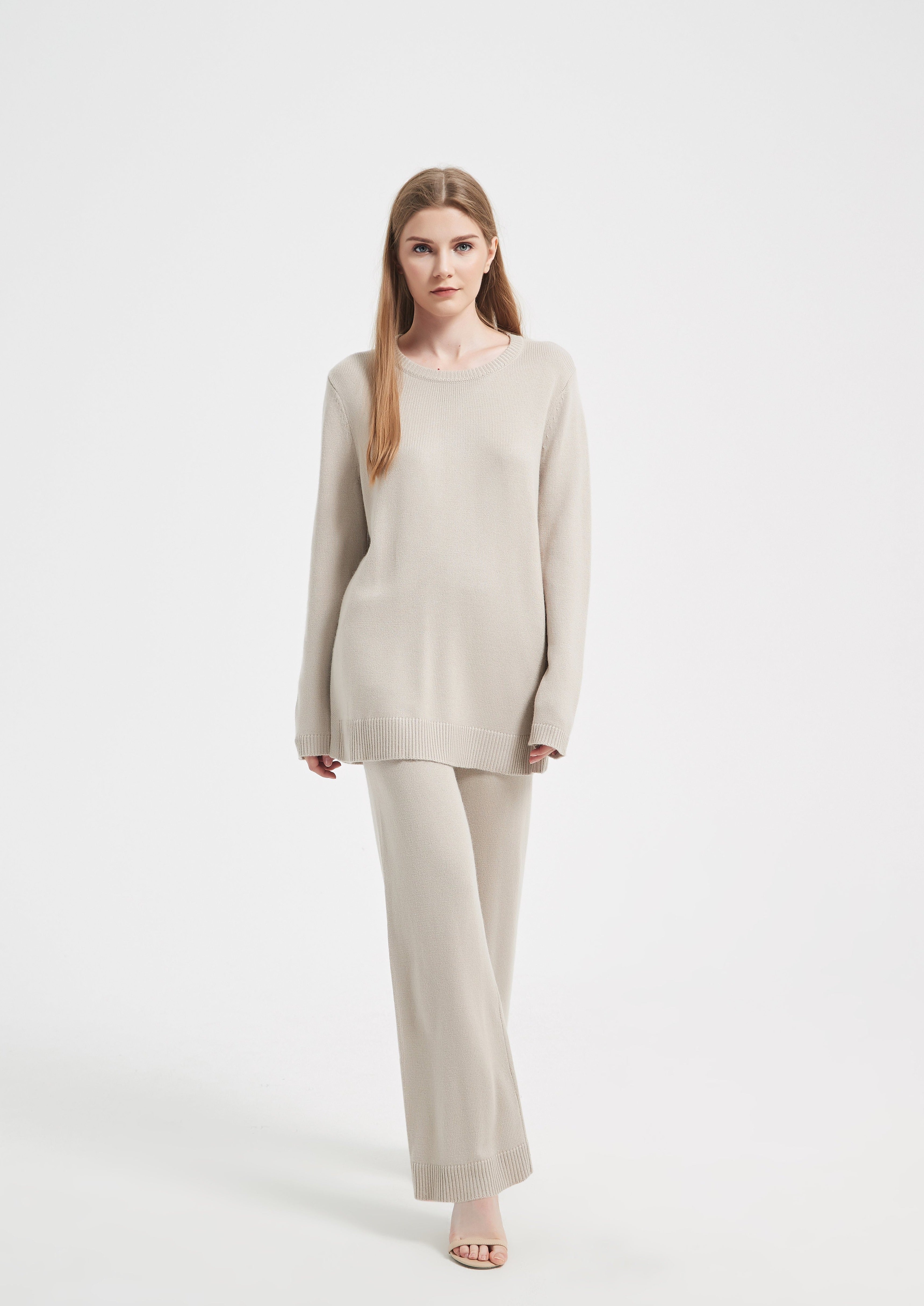 Elandra Knit Sweater - Light Nude