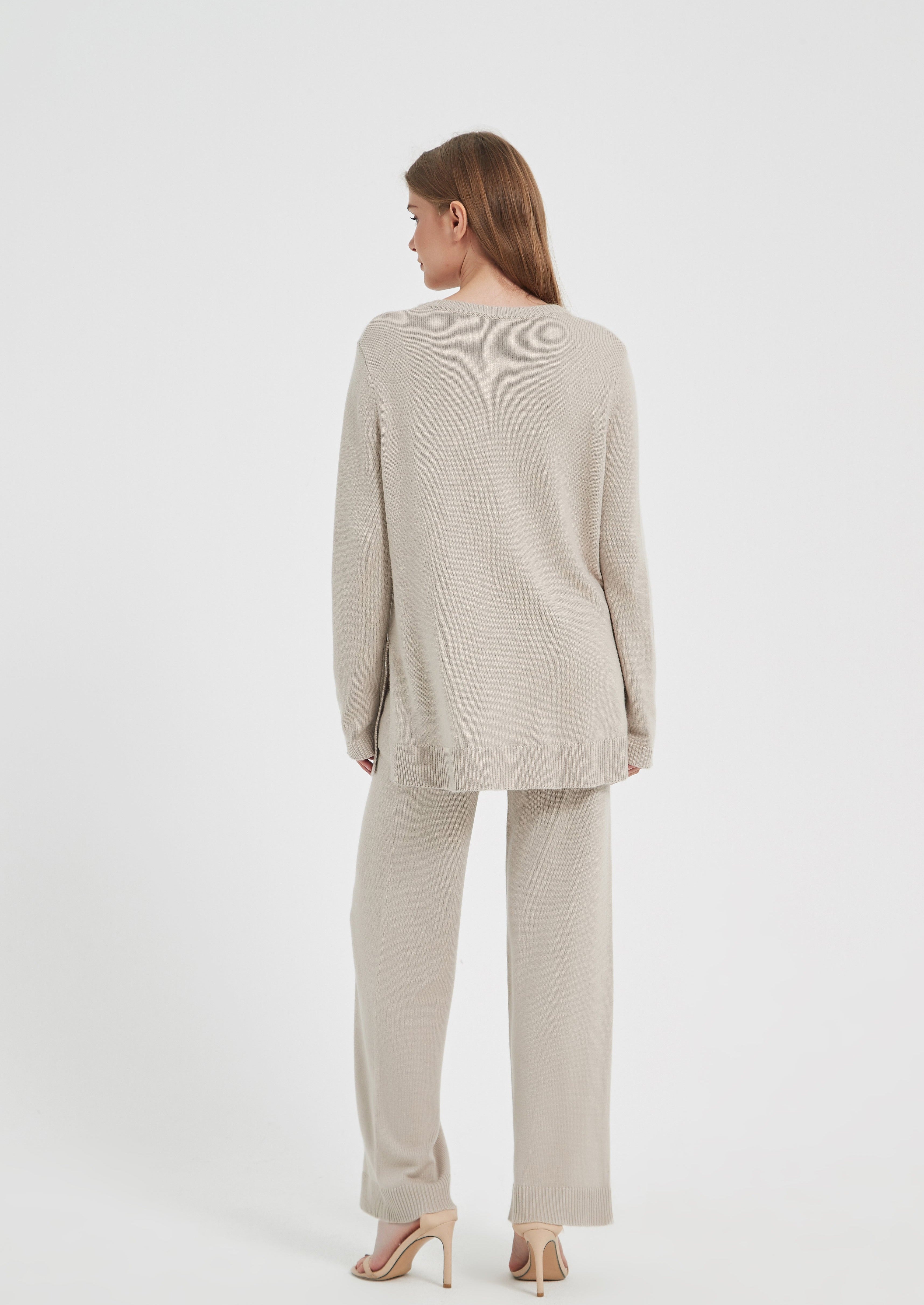Elandra Knit Sweater - Light Nude