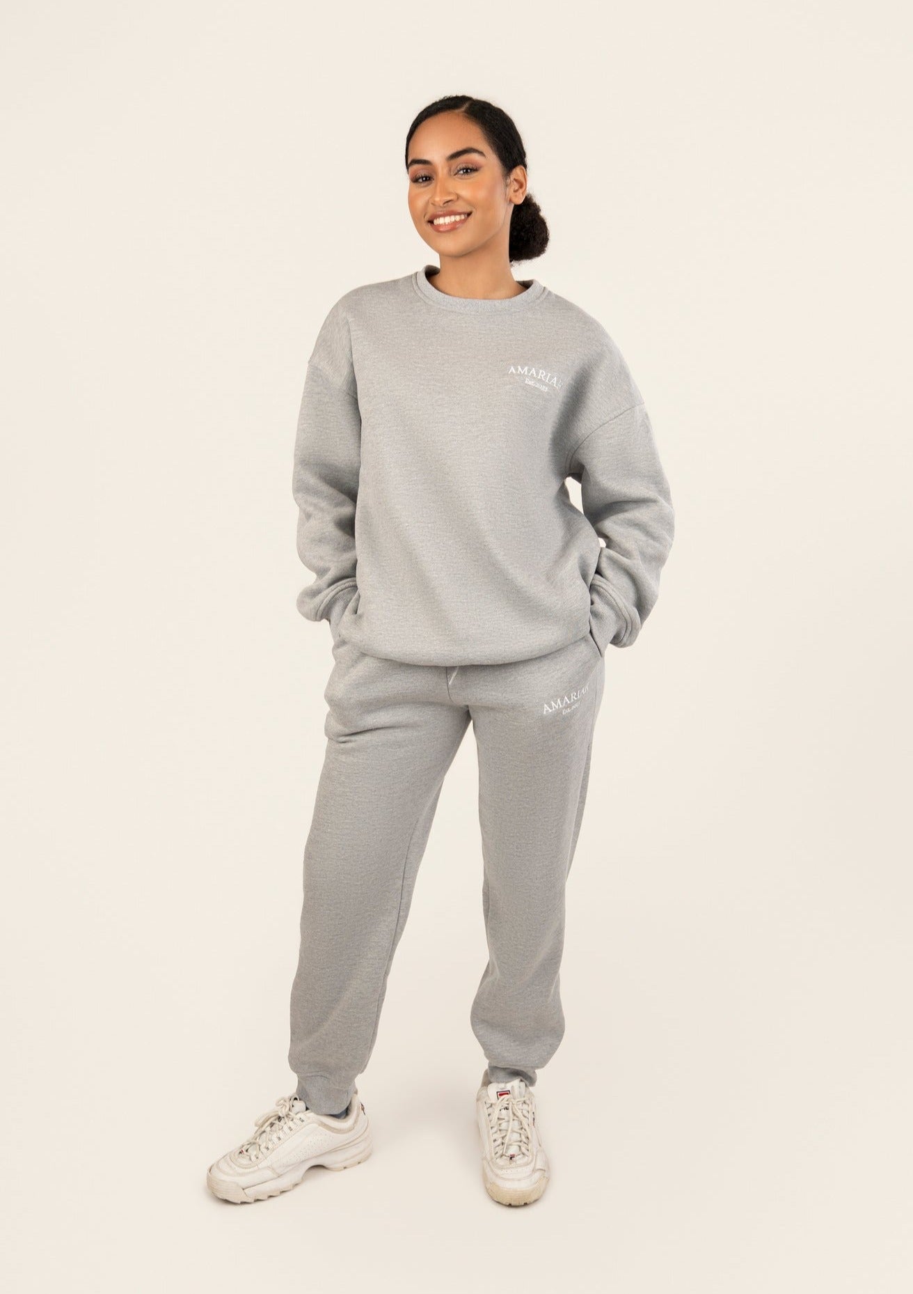 Amariah Relaxed Sweatpants - Heather Grey - AMARIAH