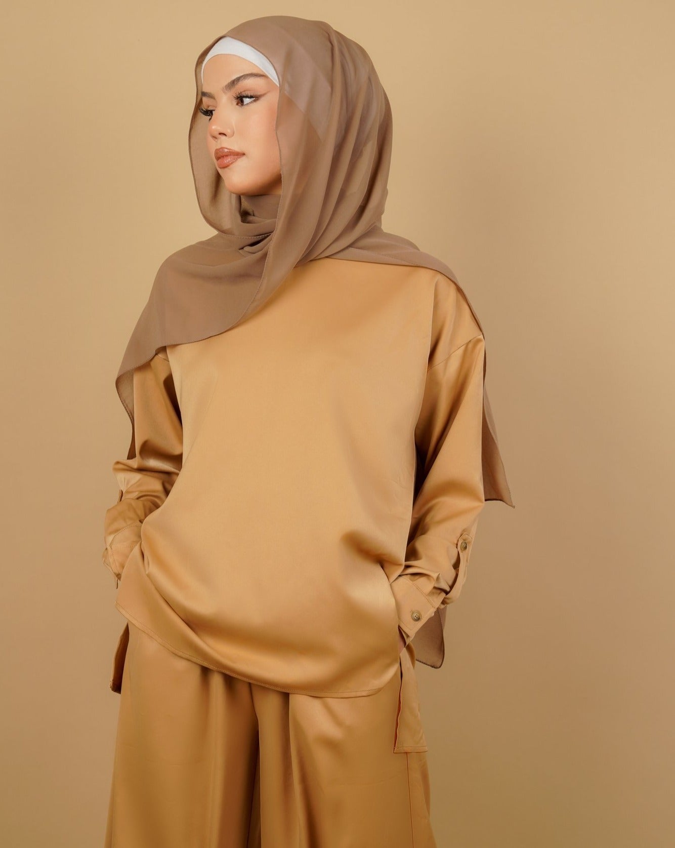 LUNA Lounge Set - Nude - AMARIAH