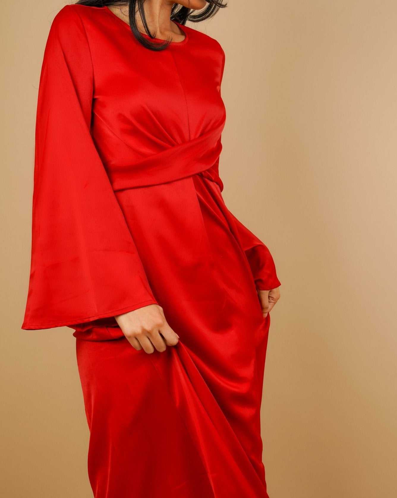 APHRODITE Maxi Dress - Ruby Red - AMARIAH