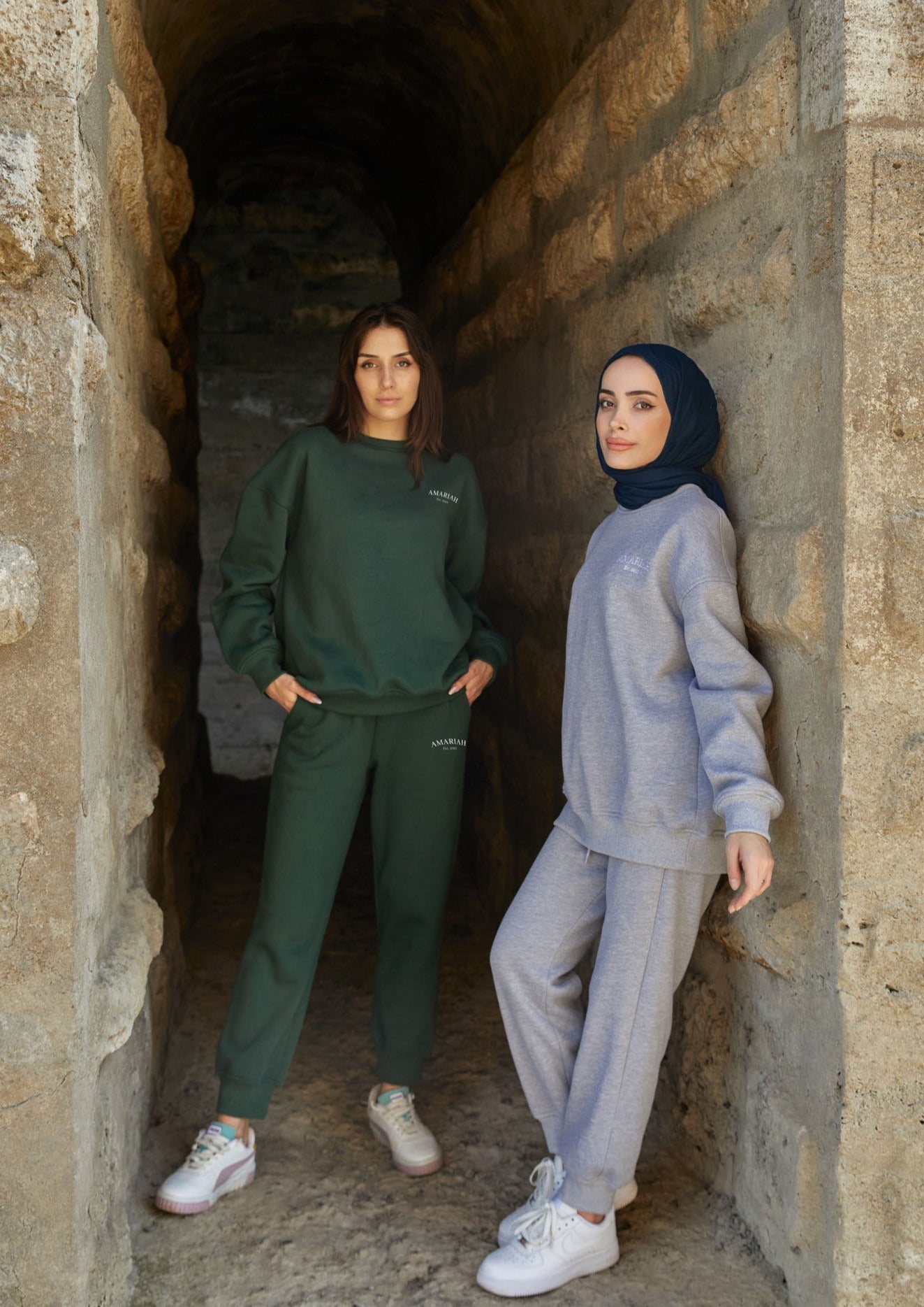 Amariah Relaxed Sweatpants - Dark Green