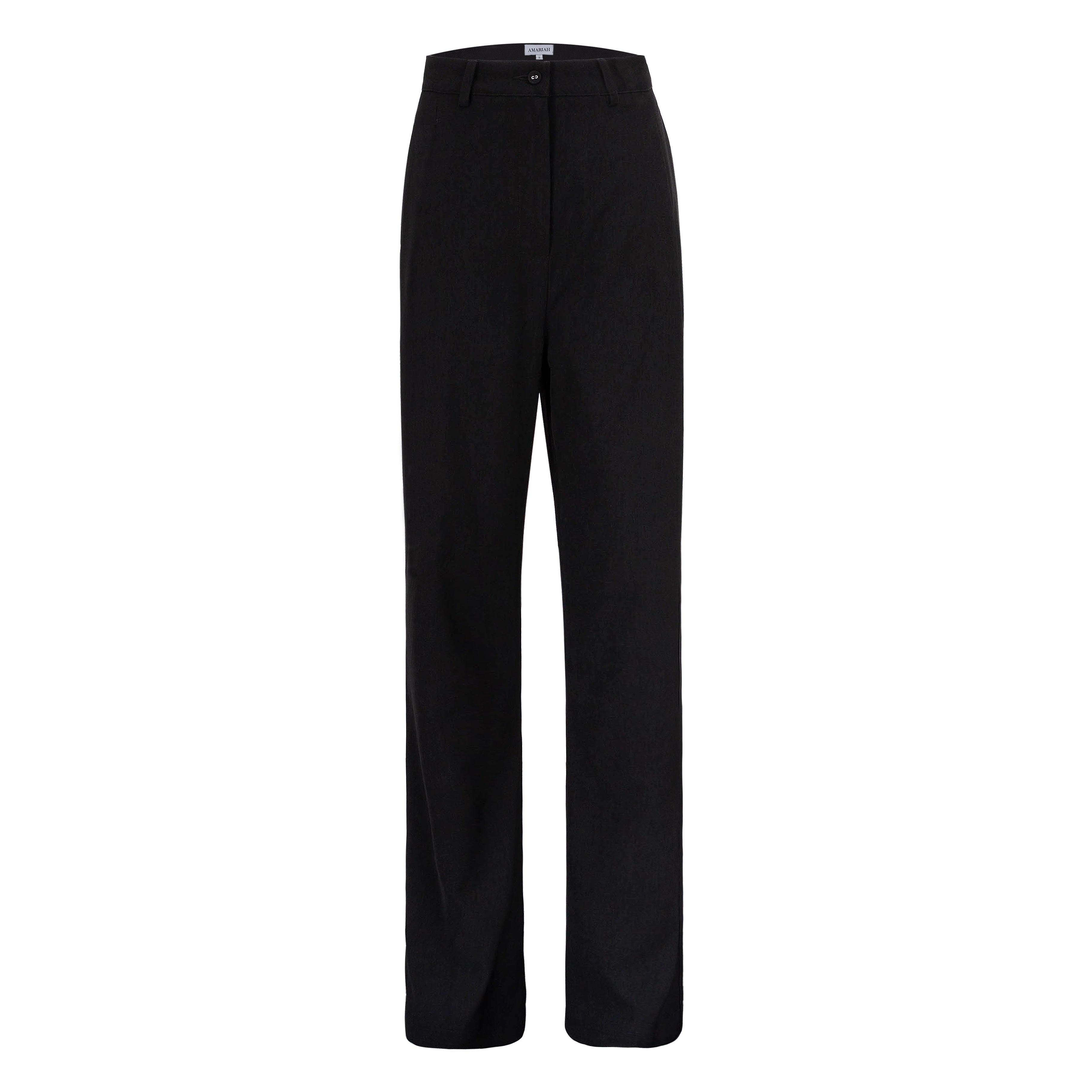 Imara High Rise Palazzo Pants - Black - AMARIAH