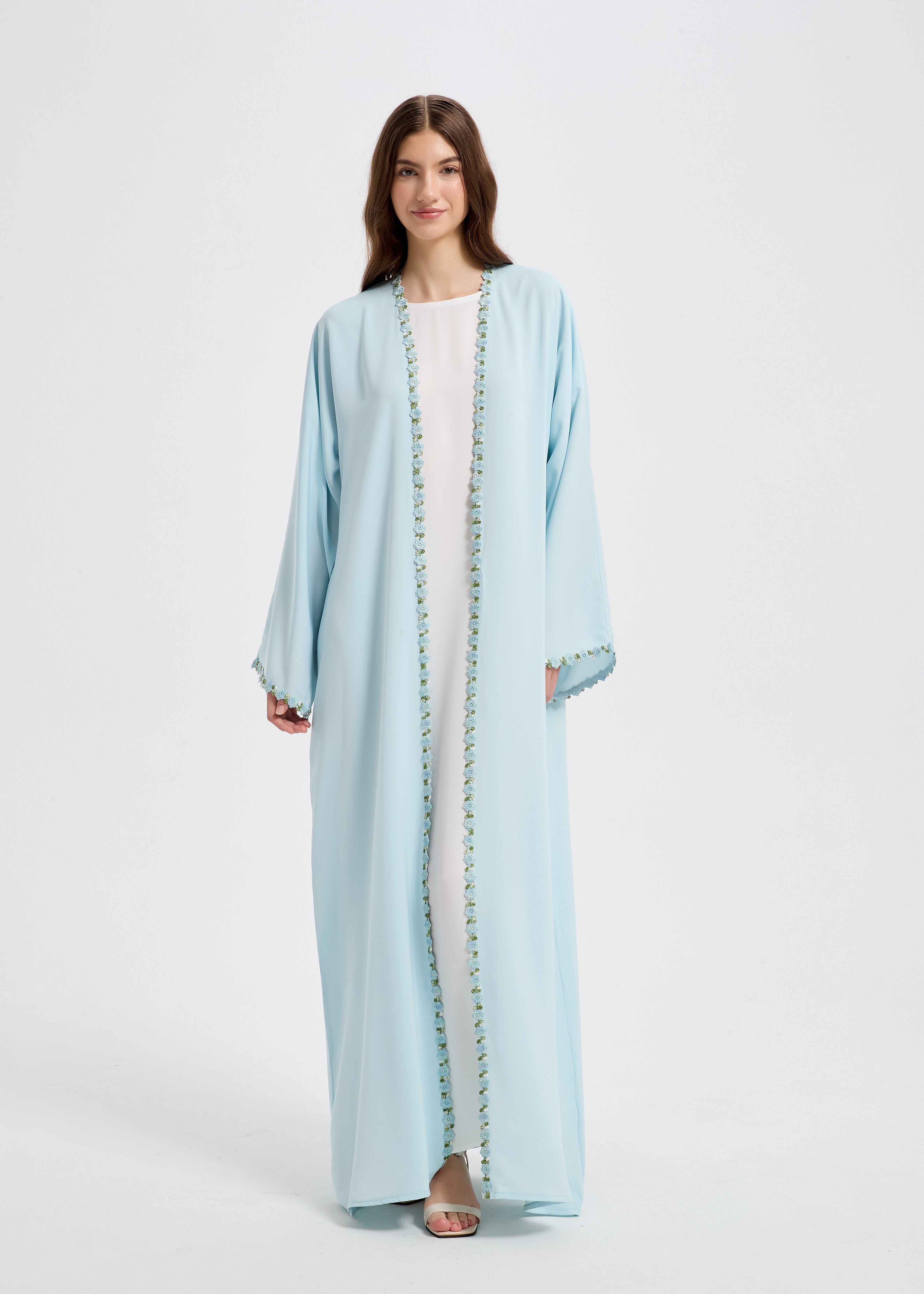 Soraya Abaya Set - Sky Blue