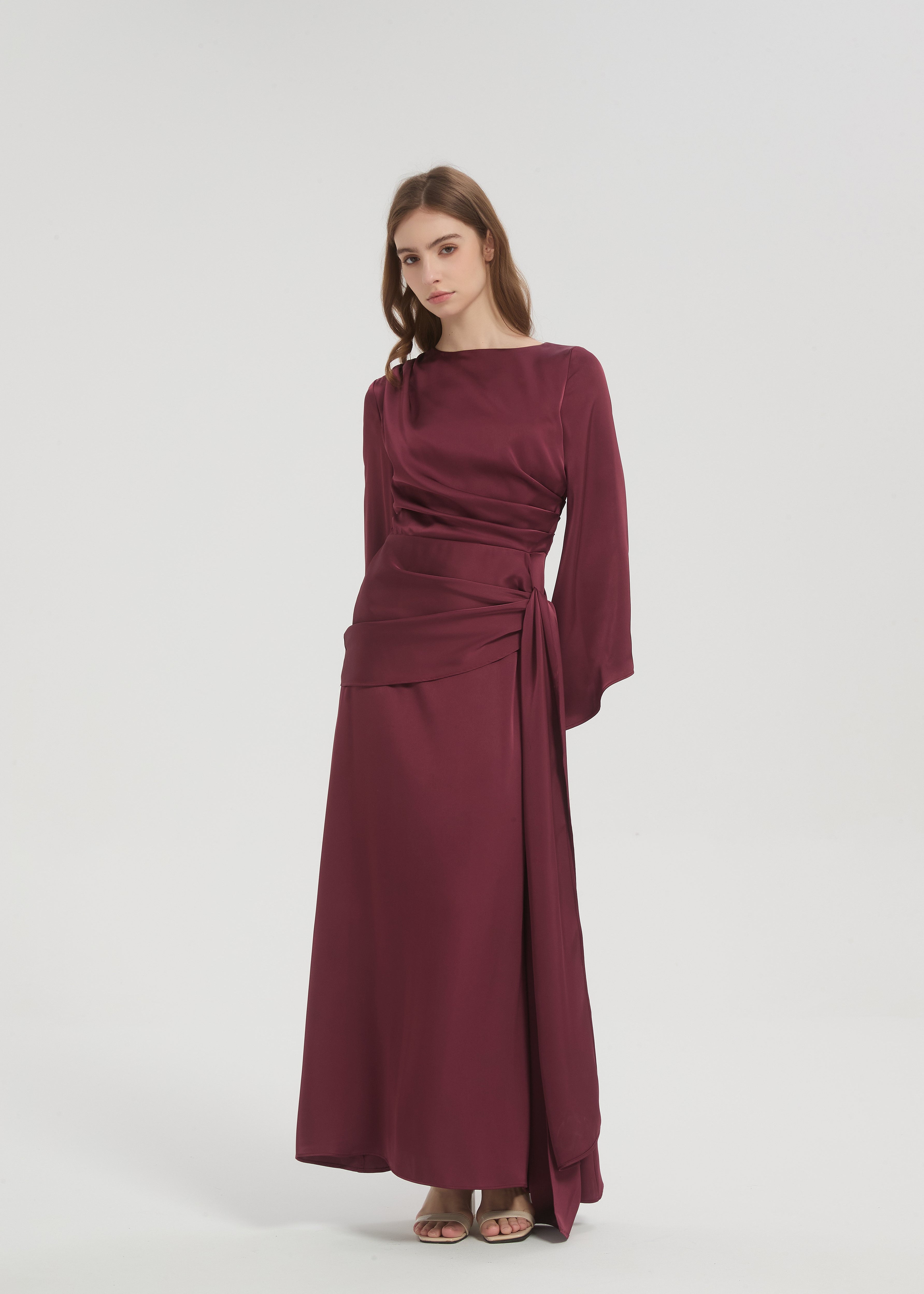 Dahlia Maxi Dress - Plum - AMARIAH
