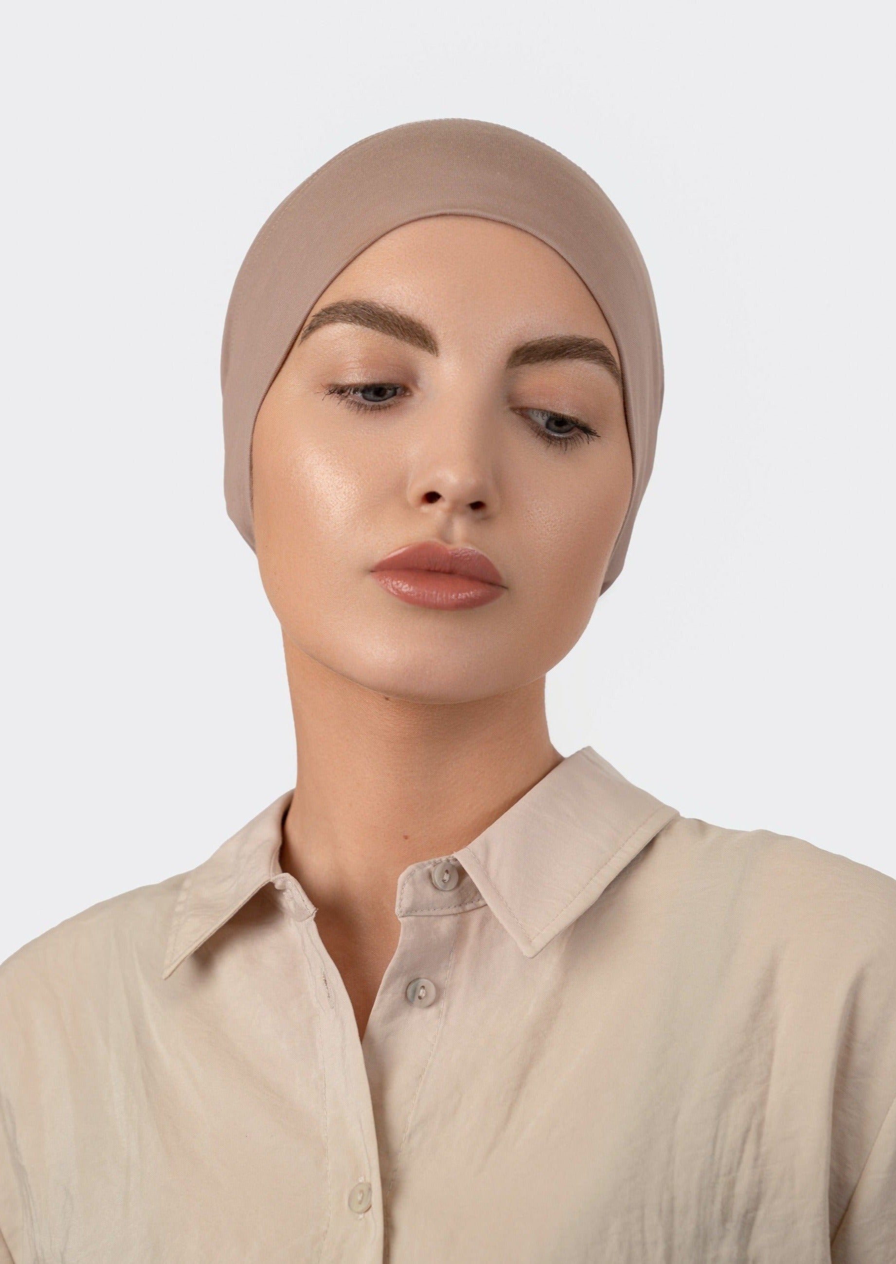 Matching Hijab Set - Nude Beige
