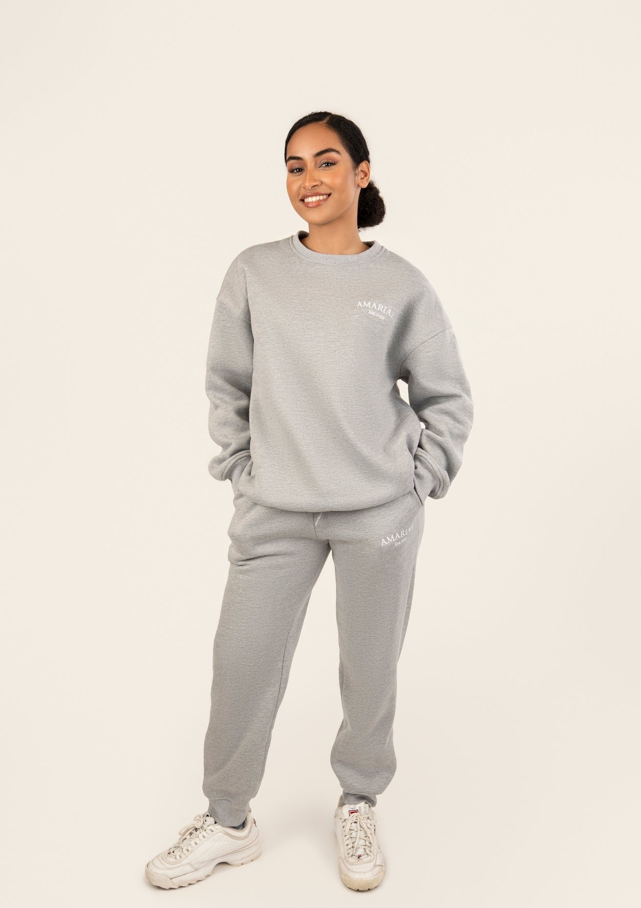 Amariah Oversized Sweatshirt  - Heather Grey - AMARIAH